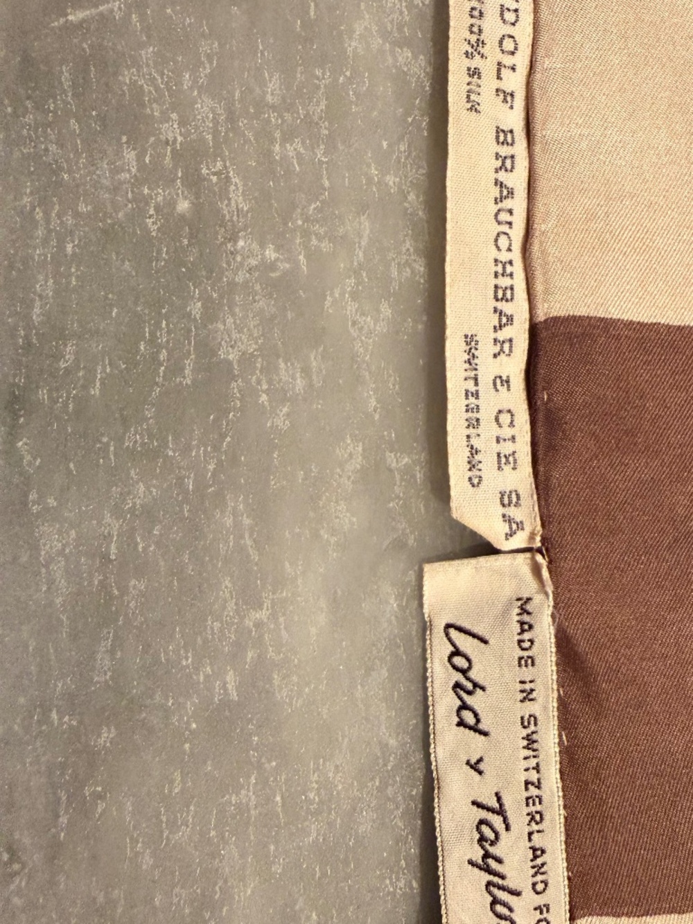 VINTAGE RUDOLF BRAUCHBAR & CIE SA for LORD & TAYLOR